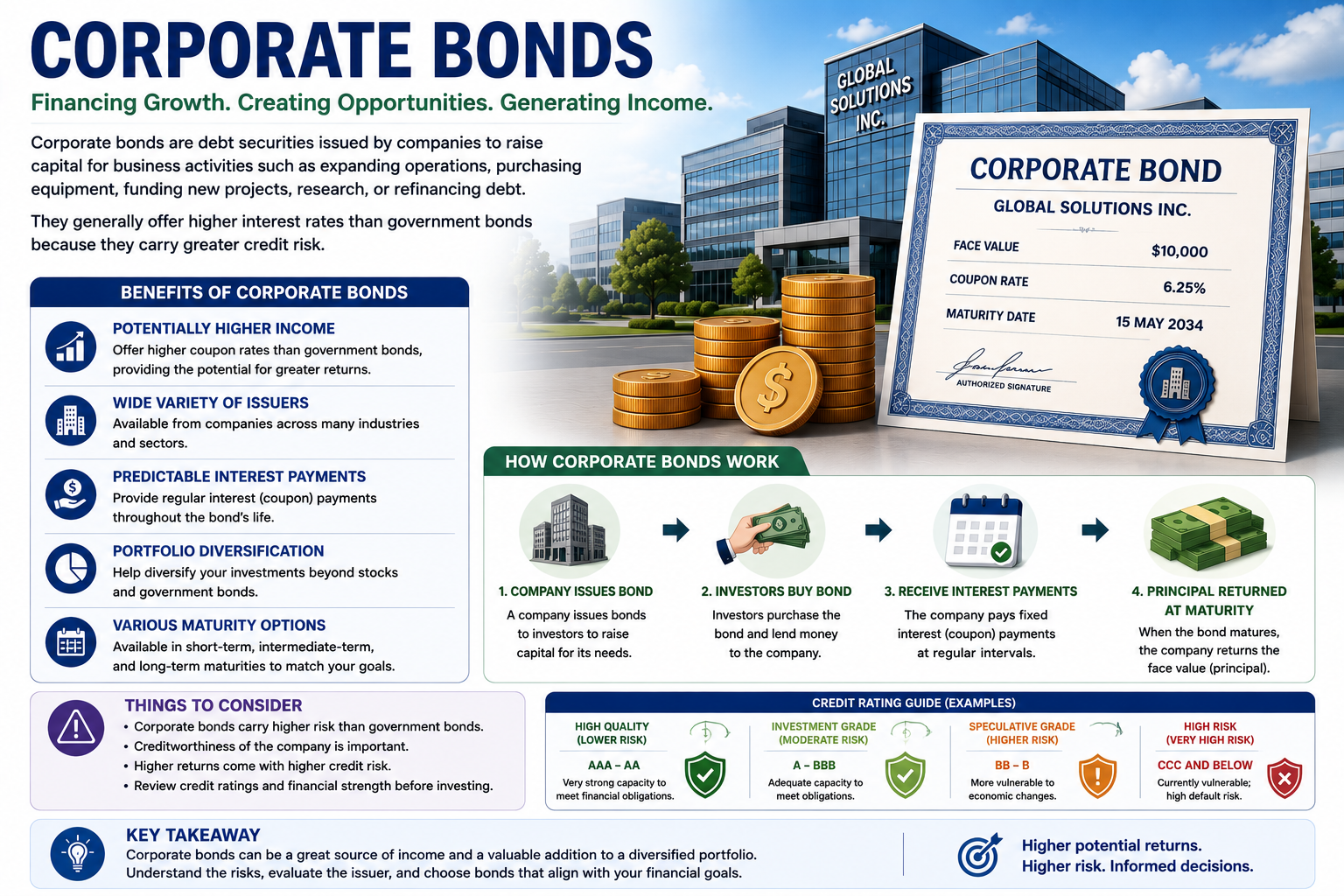 Corporate bond investment and business financing