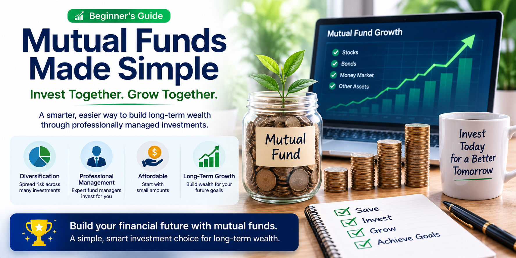 Investors building wealth through professionally managed mutual funds