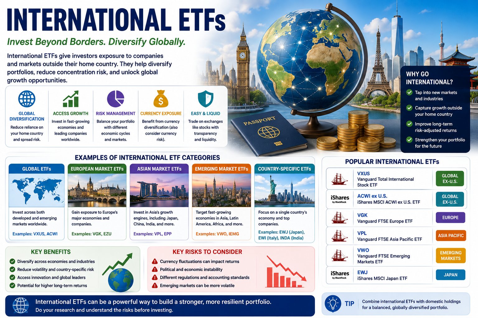 Global investment opportunities using international ETFs