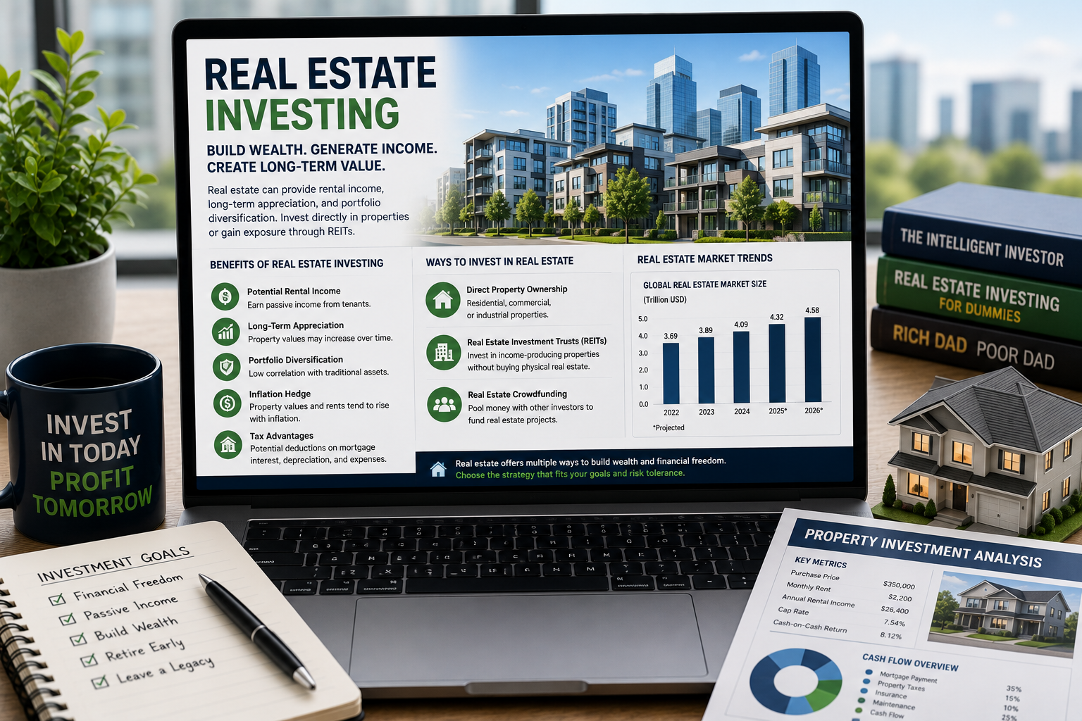 Modern commercial and residential real estate investments
