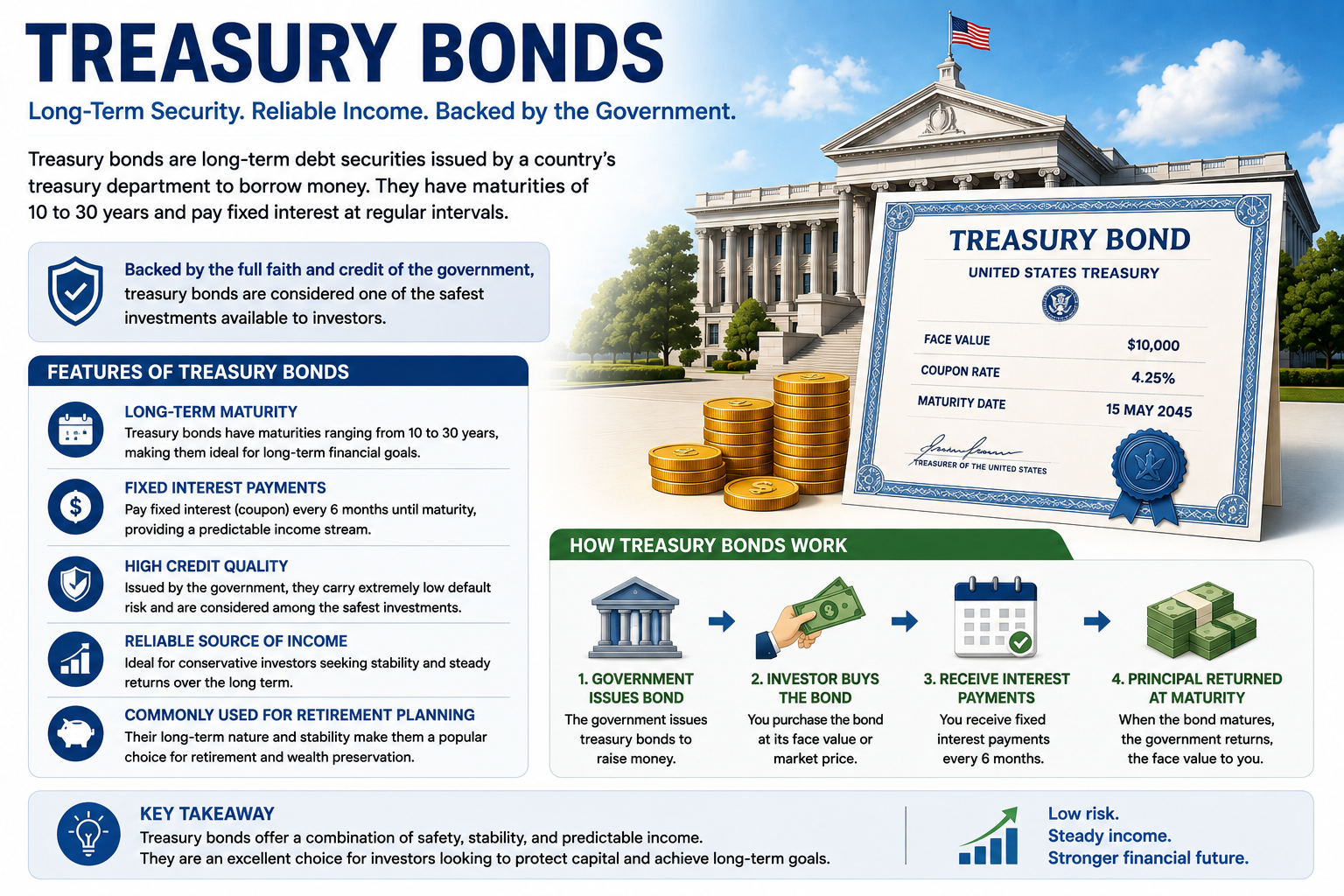 Treasury bond investment illustration